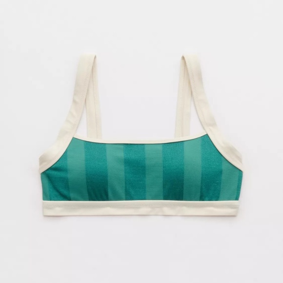 NEW! Aerie Striped Teal Bikini Set | M - Picture 2 of 5